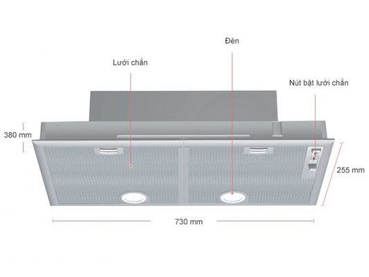 Máy hút mùi âm tủ BOSCH DHL755BL |Serie 4