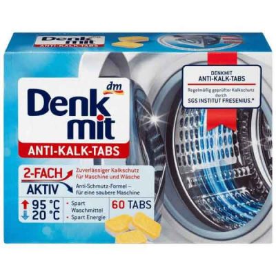 Viên Tẩy Lồng Máy Giặt Denkmit Anti-Kalk-Tabs (60 Viên/Hộp)