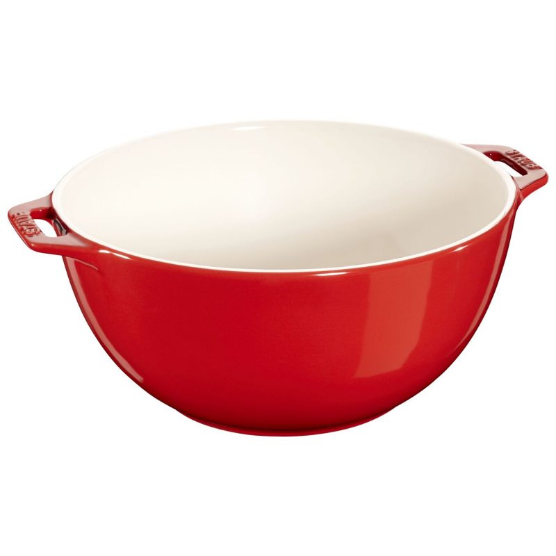 Bát STAUB SERV.BOWL CHE 25CM C màu đỏ có 2 quai cầm 