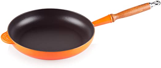 Chảo gang cán gỗ LeCreuset Bratpfanne m. Holzgriff 26cm Orange (màu cam)