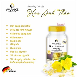 Tinh Dầu Hoa Anh Thảo Warnke Nachtkerzenol 500mg 1