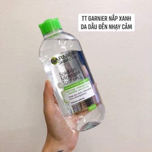 Tẩy trang Garnier xanh 400ml 2