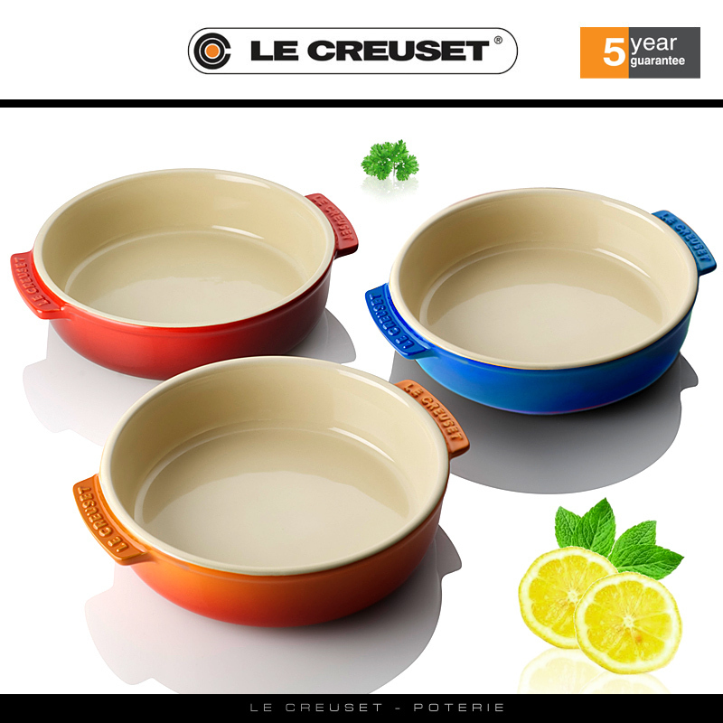 ĐĨA LE CREUSET TAPAS 14CM ĐỎ& CAM 1