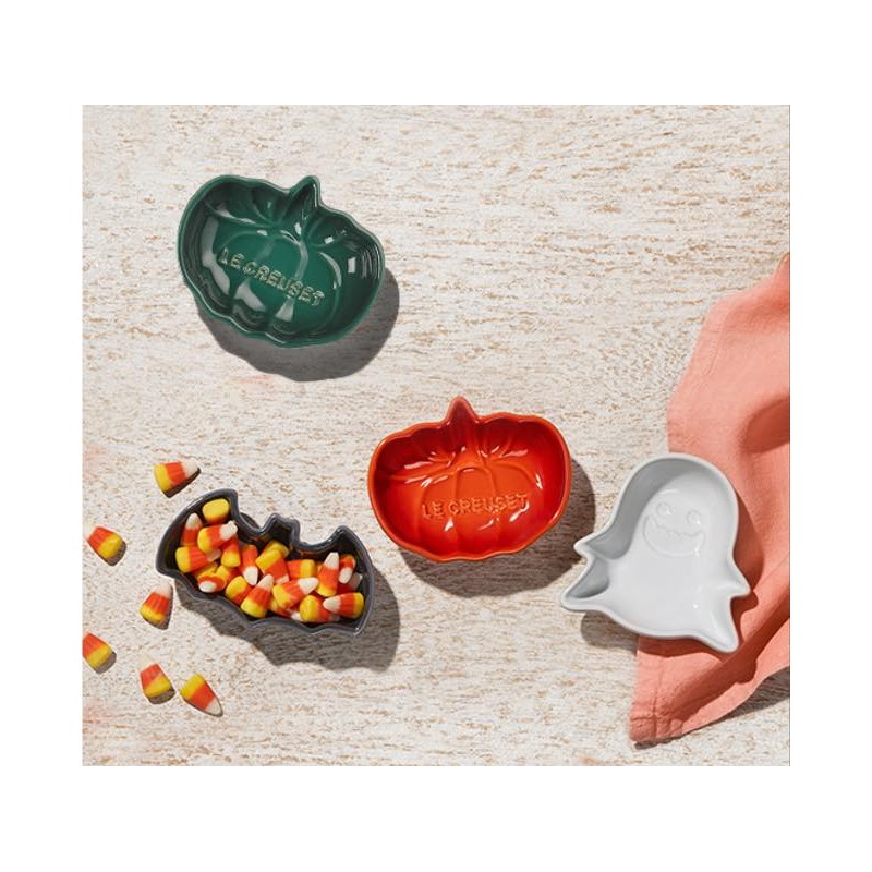 SET 4 ĐĨA NHỎ HOẠ TIẾT HALLOWEEN LE CREUSET 3