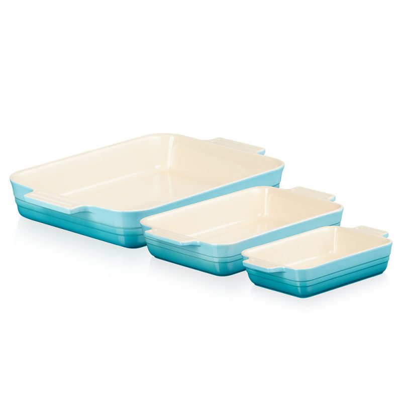 Thố Nướng Le Creuset Rechteckige Auflaufform 26x17cm Caribbean 2