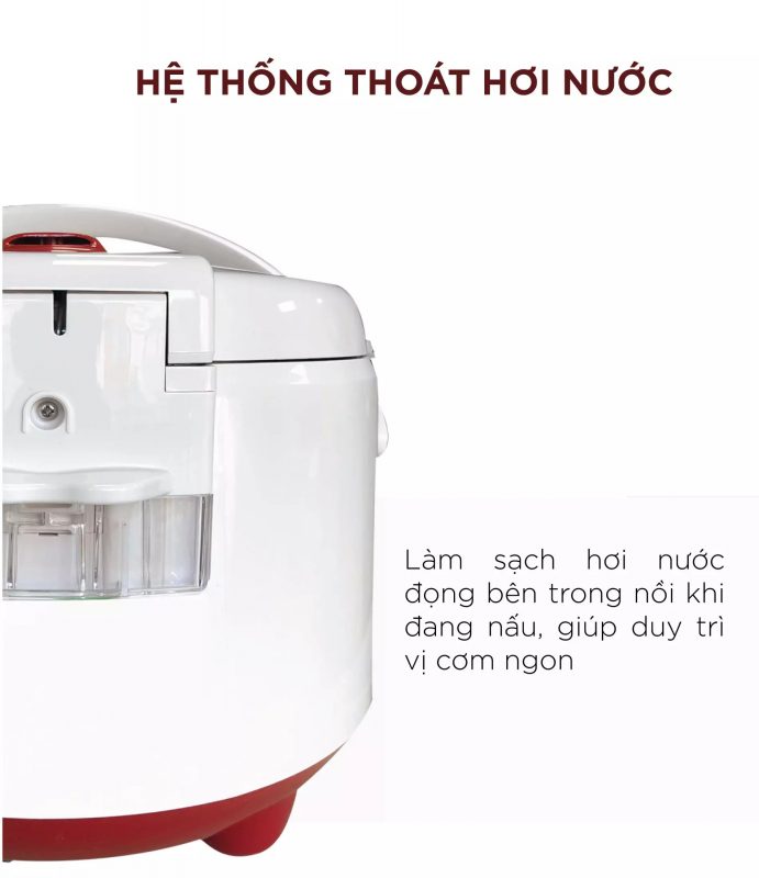 Nồi cơm điện CUCKOO CR-1056V/WHRDVN MÀU TRẮNG ĐỎ DUNG TÍCH 1.8L 2