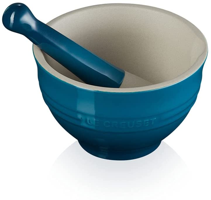 Bộ Chày Cối Lecreuset Mortar & Pestle Deep Teal 300ml 1