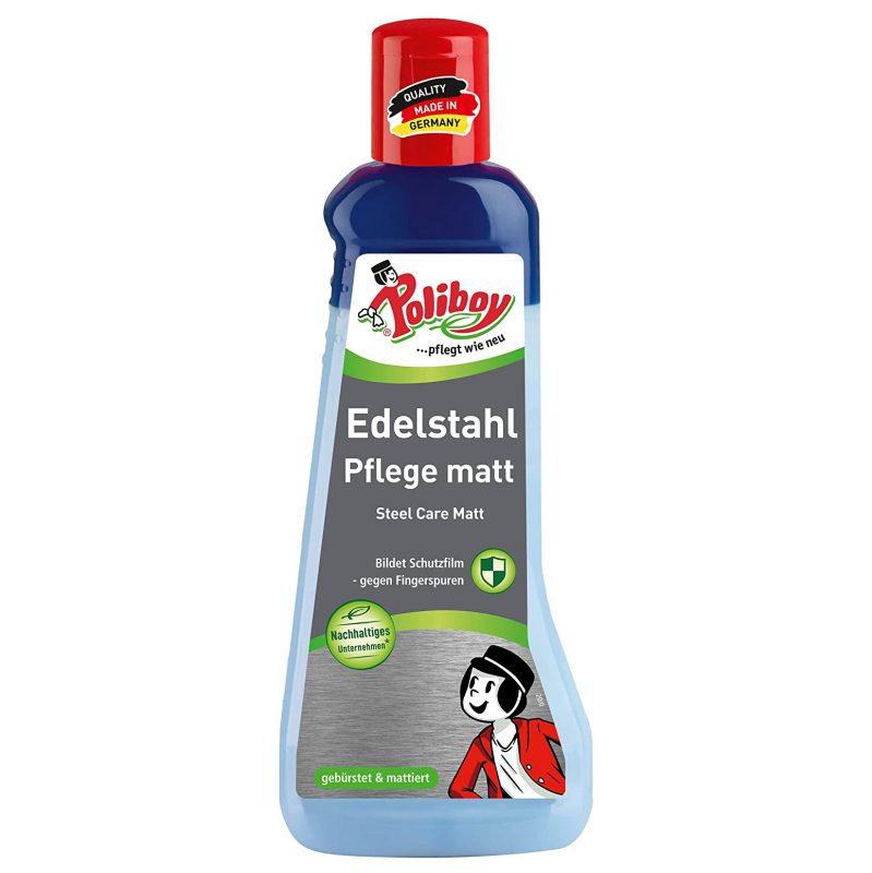 Dung dịch vệ sinh và đánh bóng thép Poliboy (EDELSTAHL PFLEGE matt) Chai 200ml