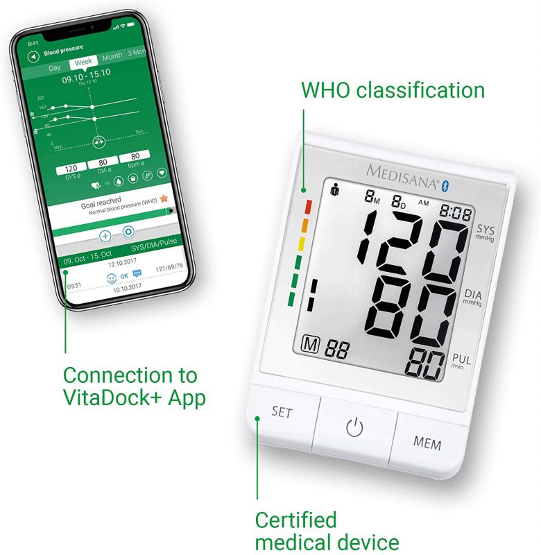 Máy Đo Huyết Áp Medisana BU 530 51174 Connect 3