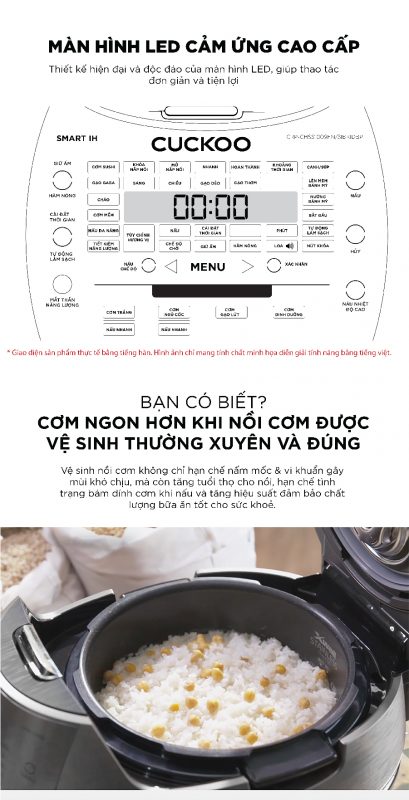 Nồi cơm điện Cao tần CUCKOO CRP-CHSS1009FN/SIBKIDBP 6