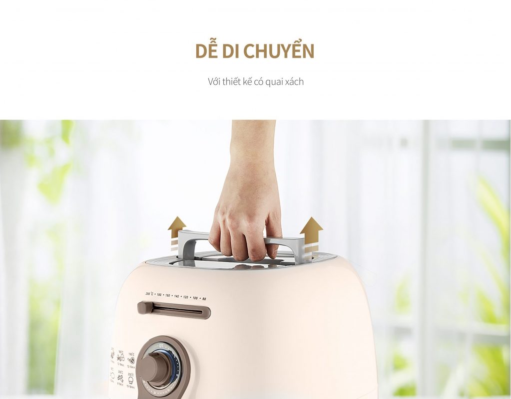 NỒI CHIÊN KHÔNG DẦU CUCKOO CAF-C0510DB MÀU BE 2,9L 5