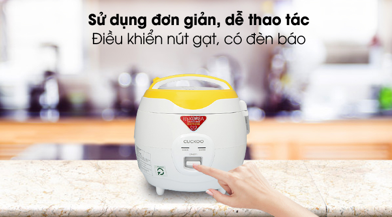 Nồi cơm điện CUCKOO CR-0671/YWVNCV MÀU VÀNG DUNG TÍCH 1.0L 4