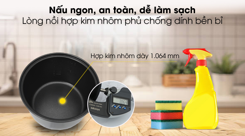 Nồi cơm điện CUCKOO CR-0671/YWVNCV MÀU VÀNG DUNG TÍCH 1.0L2