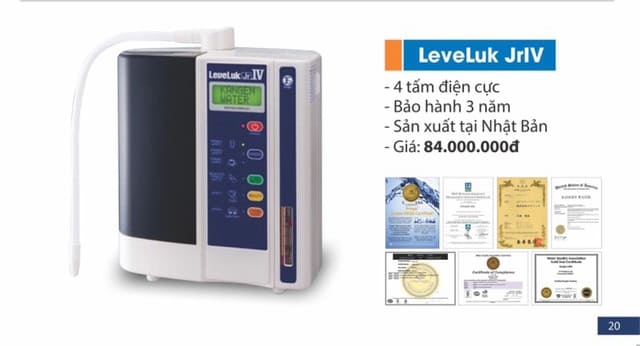 Máy Lọc Nước Ion Kiềm Kangen Leveluk JrIV 3