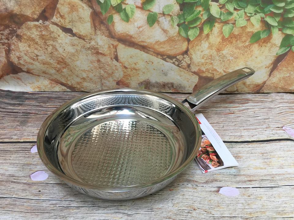 Chảo Inox Fissler crispy steelux premium 28cm made in Germany