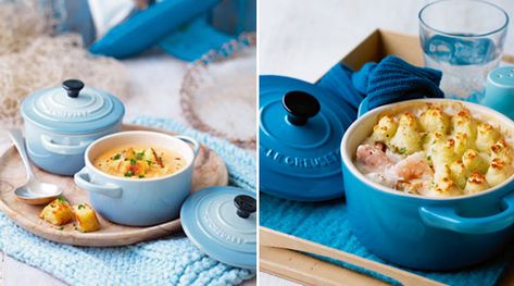 Bộ nồi mini LeCreuset Mini Cocotte 3er Set blau 4