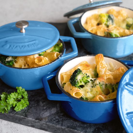 Bộ nồi mini LeCreuset Mini Cocotte 3er Set blau 2