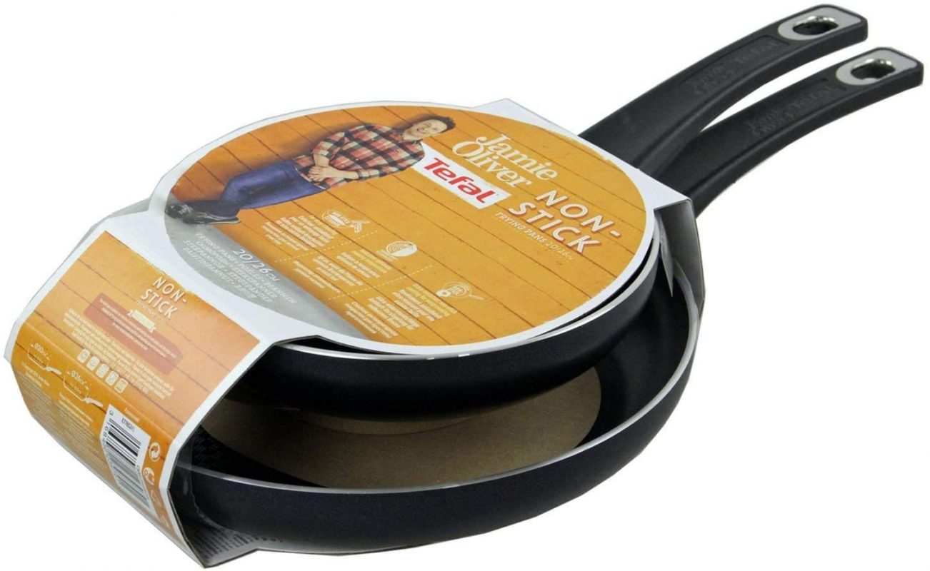 Set 2 chảo Tefal Jamie Oliver Titanium 20-26cm 2