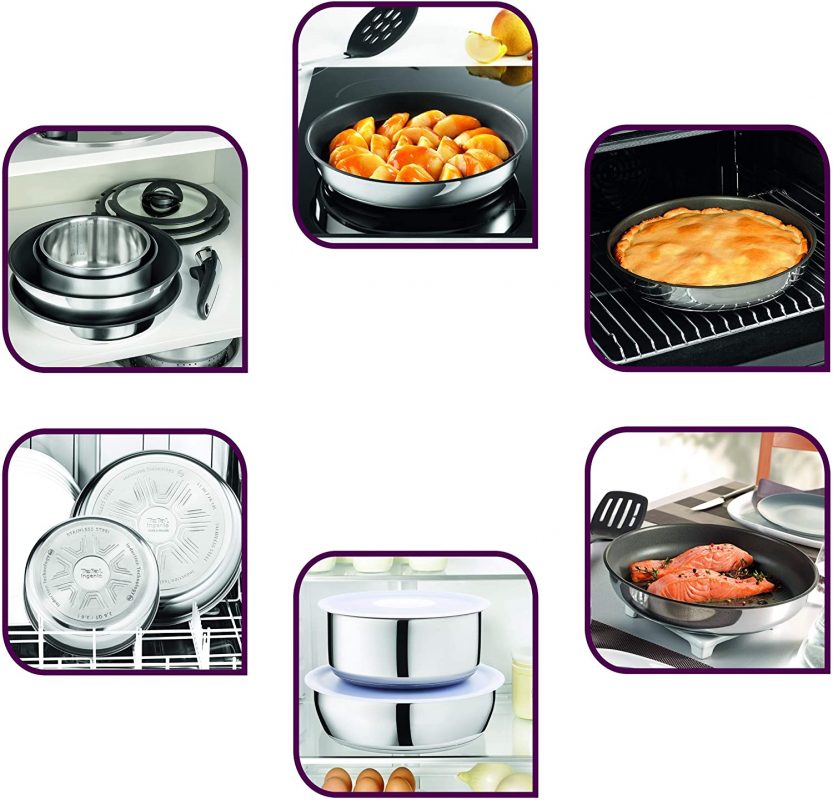 Set 3 nồi chung tay cầm TEFAL L94195 (16 + 18 + 20 cm) 2