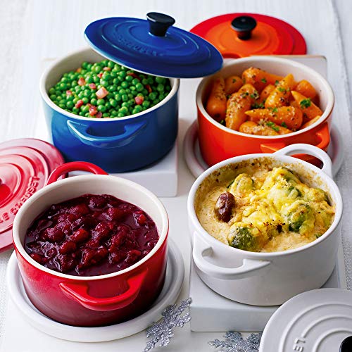 Bộ nồi LeCreuset Mini-Cocotte Geschenkset (4 màu đỏ vàng đen) 3