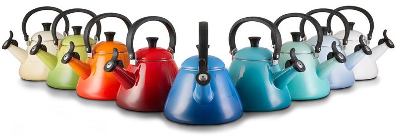 Ấm đun trên bếp từ LeCreuset Wasserkessel Kone 1.6L Deep Teal- màu xanh cổ vịt