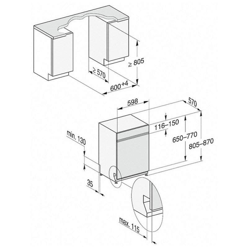 Máy Rửa Bát Miele G 7110 SCi AutoDos Bán Âm 5