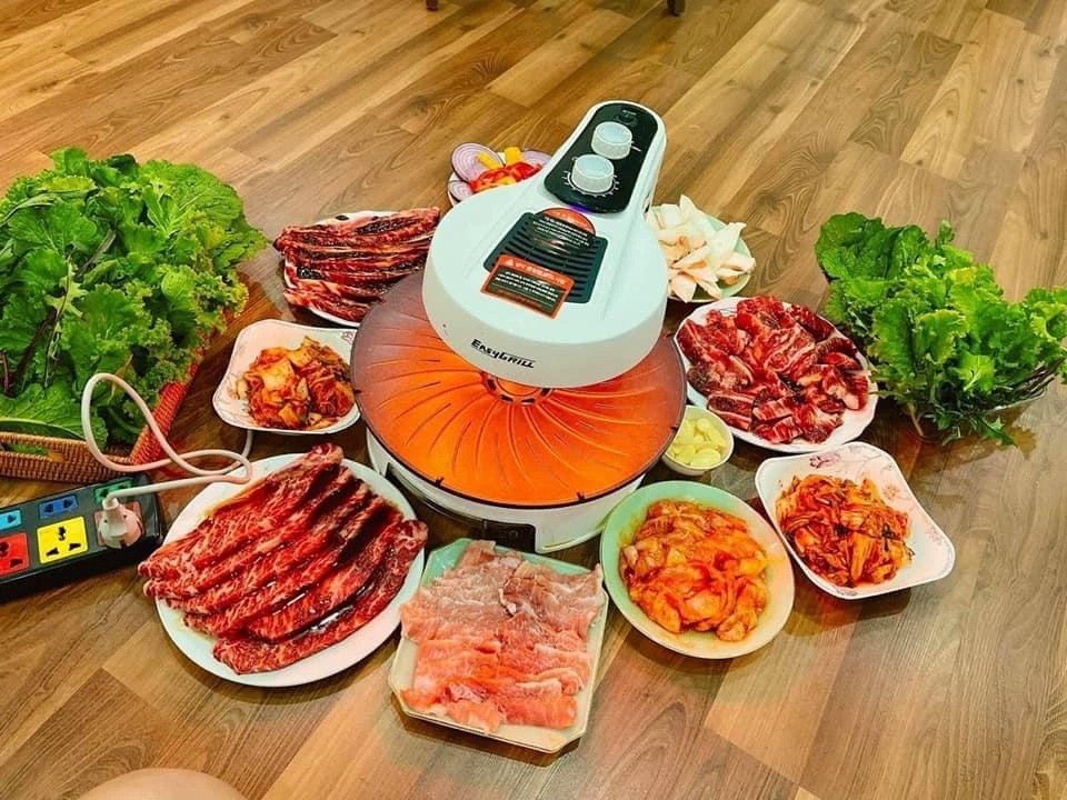 Bếp nướng Easy Grill trắng