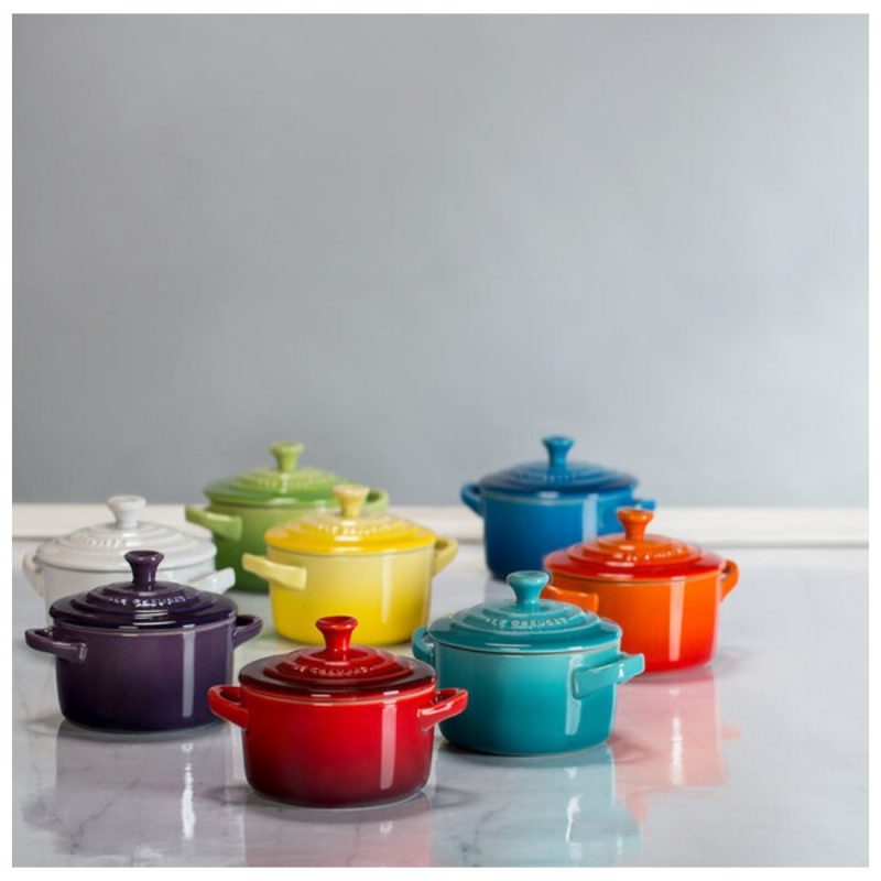 Bộ nồi LeCreuset Mini-Cocotte Geschenkset (4 màu đỏ vàng đen)