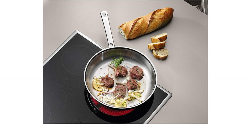 Chảo WMF Profi 24cm Inox made in germany lòng trơn 3