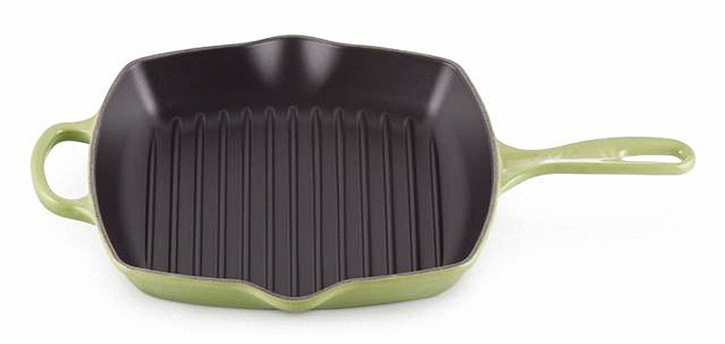 Chảo nướng vuông LeCreuset Grillpfanne quadratisch 26cm màu xanh chuối Palmgrün