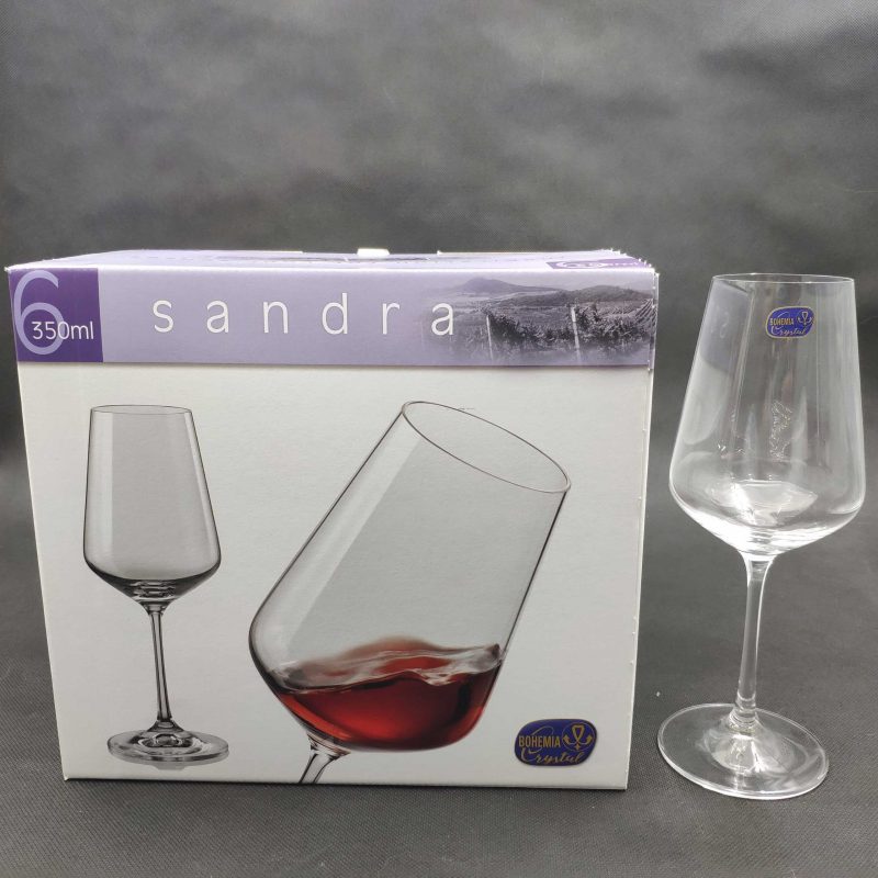 Bộ 6 ly vang Bohemia sandra 350ml 1